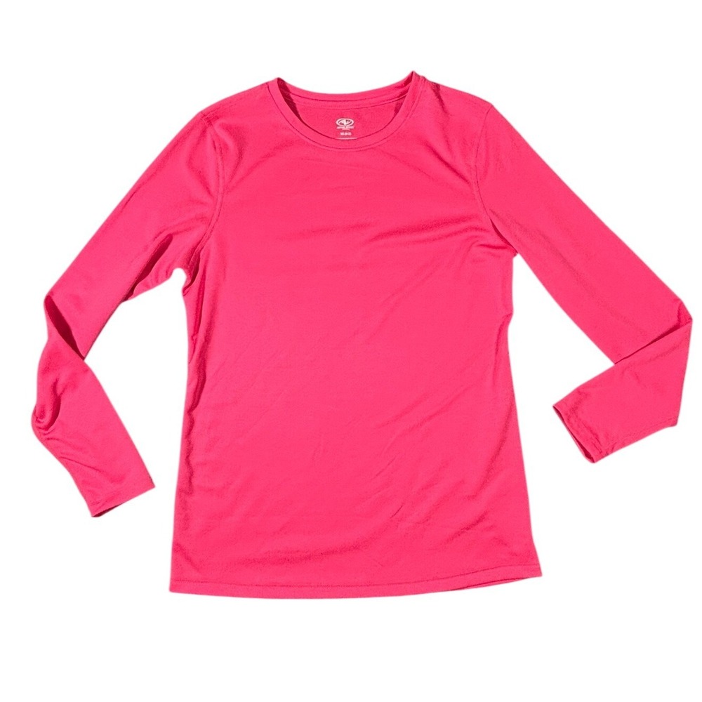 Athletic Works Womens Pink Long‎ Sleeve Performance T-Shirt XS 0-2 AW33100077303